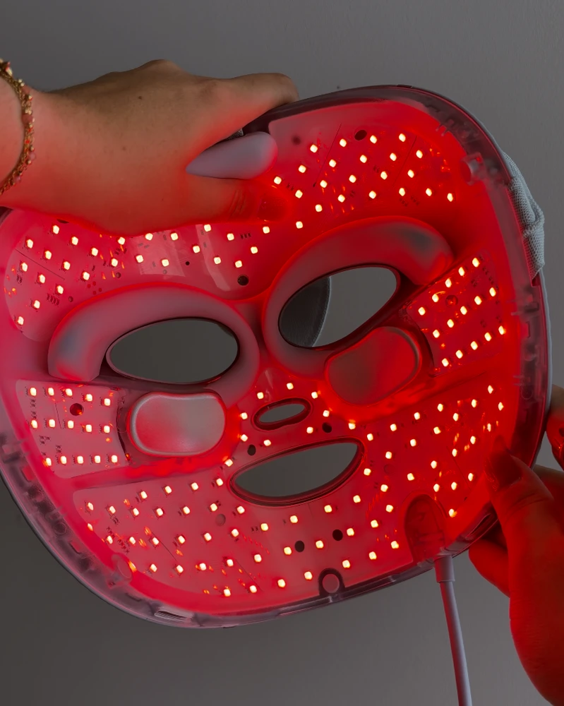 Color red mask led shark lights