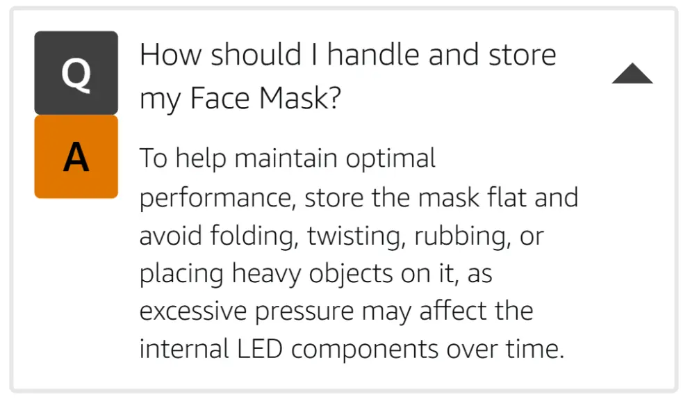 Nanoleaf amazon faq issue folding led mask