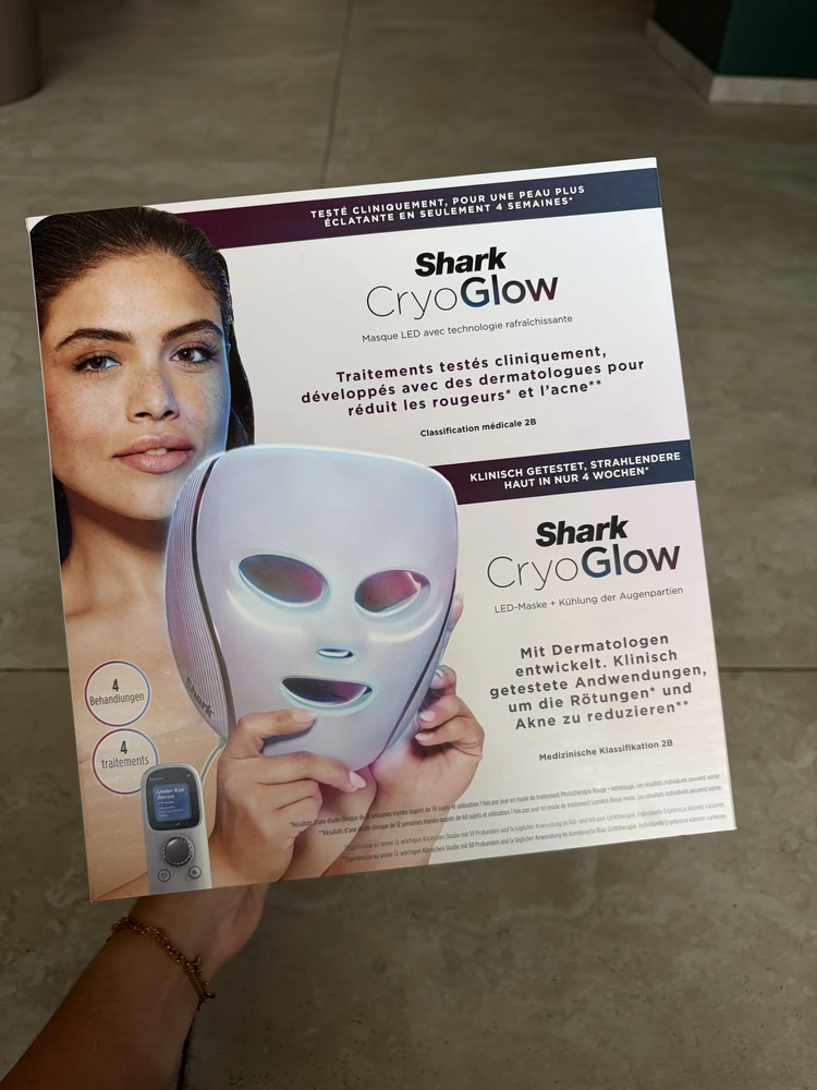 Packaging shark box cryoglow led mask