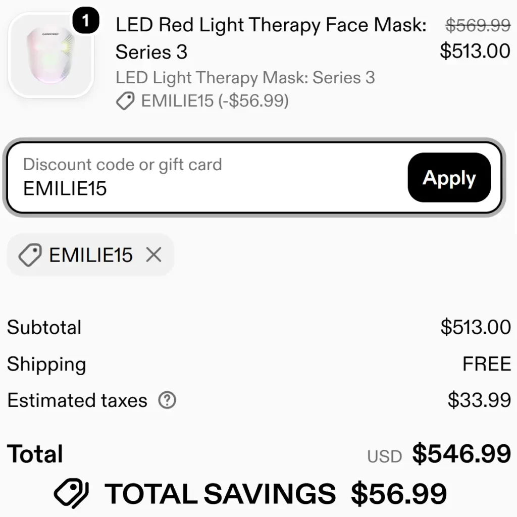 Currentbody discount code emilie15 proof validity