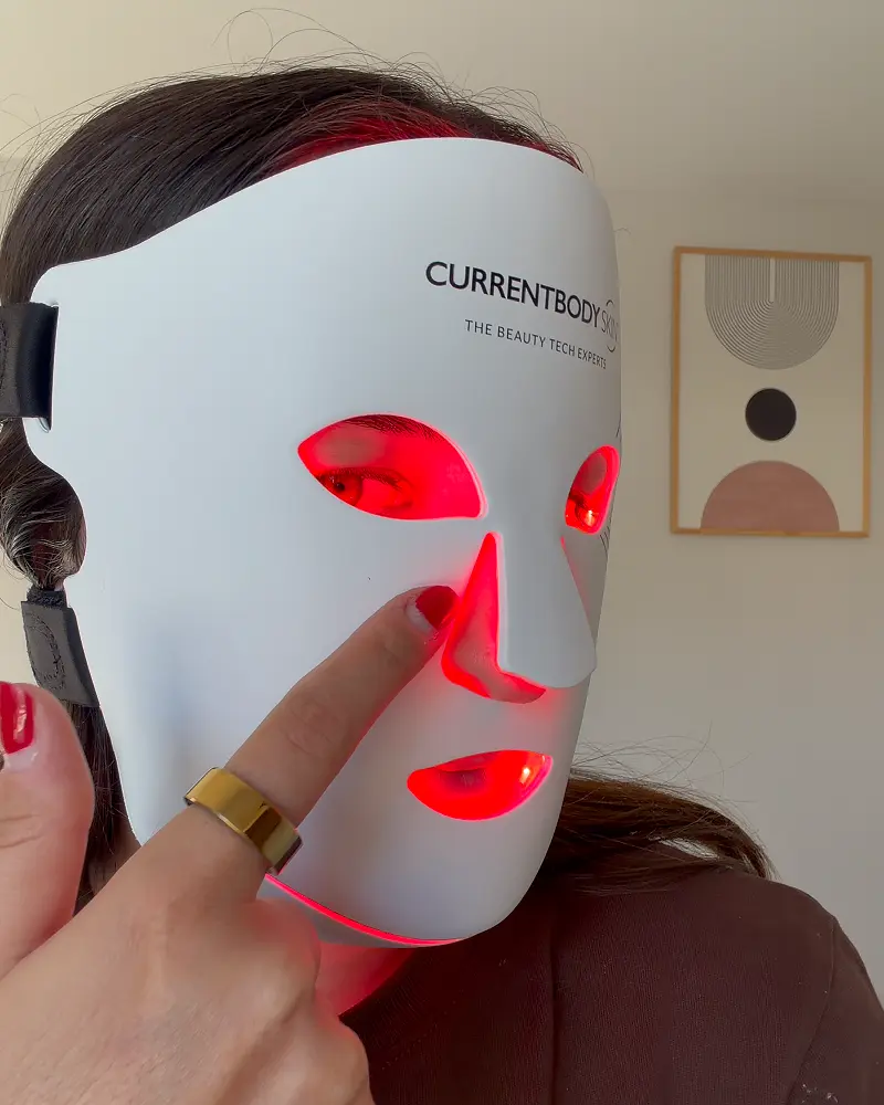 Les cotes du nez non couverts par le masque led series 3