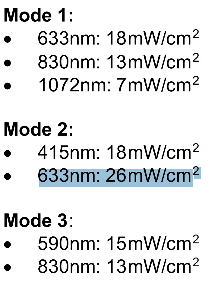 Maximum value irradiance currentbody series 3